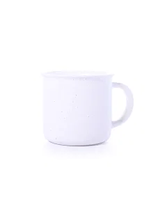 Porcelain cup with white handle