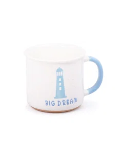 Blue white porcelain cup 400 ml