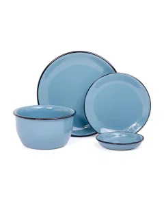 Blue 16-piece dinner set