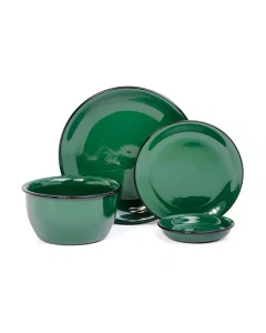 Green 16-piece dinner set