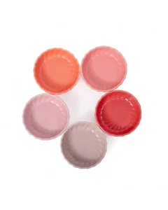 Small colorful porcelain yogurt bowl