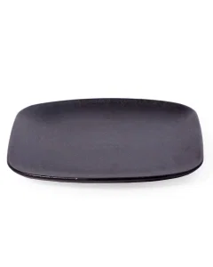 Black porcelain plate
