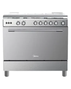 Midea gas oven, 5 burners, silver, 60 x 90 cm