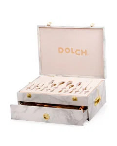 Spoons set 72 pieces rose gold