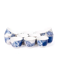 Porcelain coffee cups set, 12 pieces
