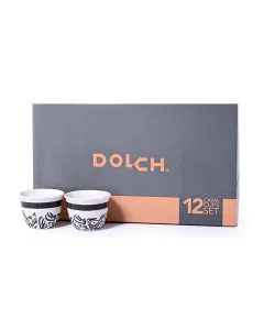 A set of coffee cups of 12 pieces