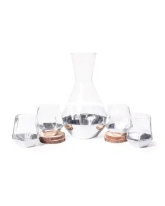 Jake set with 4 silver cups