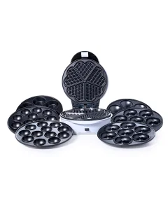 Home Elec Donut Machine 4*1 - 700 Watts, White