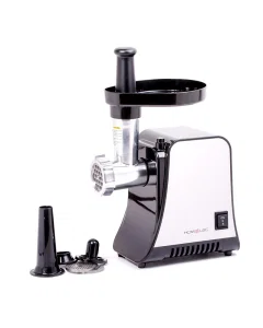 Home elec meat grinder black silver 1000 watts