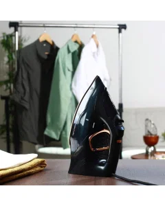 Home elec steam iron 2200 watt black