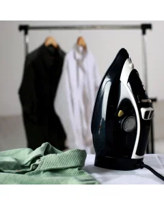 Home elec steam iron 2200 watt black