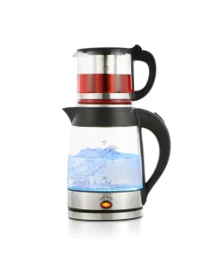 Al Saif tea kettle and tea maker, 1.8 liter glass