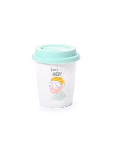 Porcelain cup with lid