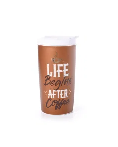 Porcelain cup with lid