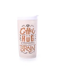 Porcelain cup with lid