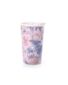 Porcelain cup with lid