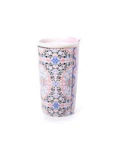 Porcelain cup with lid