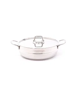 24 cm short steel pot