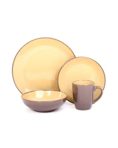 Dinner set 16 pieces Aston in two colors