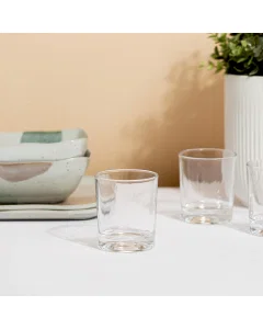 Glass cup set 3 pieces 205 ml