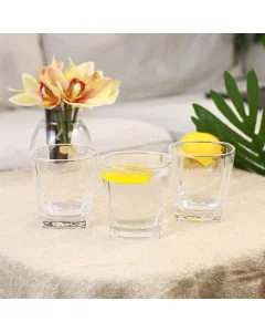 Glass cup set 3 pieces 280 ml