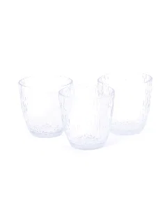 Set of 3 glass cups, 300 ml