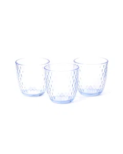 Set of 3 glass cups, 280 ml