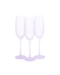 Set of glasses, 3 pieces, purple, 240 ml