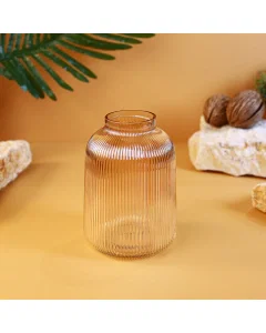 Brown glass vase 15.5*20 cm