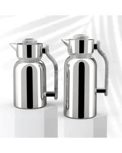 Darlene thermos set, silver with gray handle