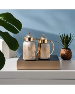 Set of golden brown karam thermos, 2 pieces