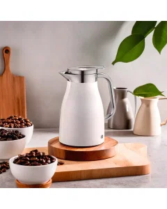 Alfi thermos, white chrome, 0.65 litres