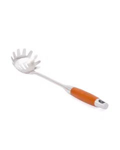 Pasta spoon with wooden handle