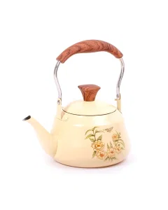 Teapot with yellow strainer, 1.0 liter