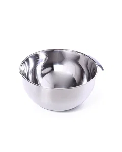 Large deep steel strainer