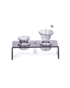 Black coffee and tea set