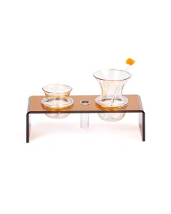 Brown coffee and tea set