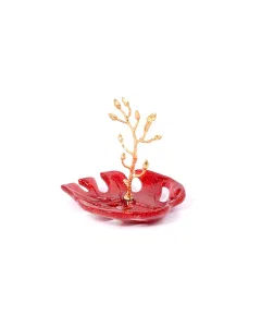 A sparkling red and golden sweetie