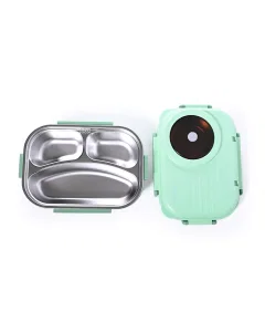 Green divided food container