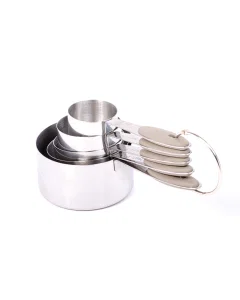 Set of steel measuring spoons, 5 pieces