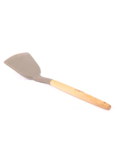 Silicone wooden cooking spoon