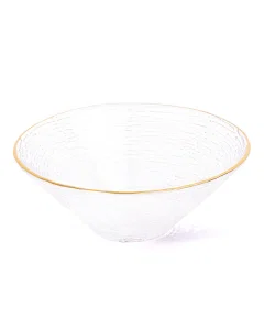 Medium gilded glass bowl