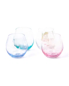 Set of 4 glass juice cups