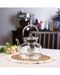 Glass jug with steel handle 1600 ml