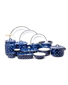 Ukrainian Dinner Set 38 Pieces Blue 