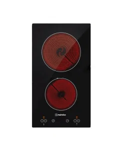 Electric mirless surface, 2 ceramic burners, 30 cm, black