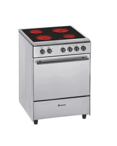 Mirrlis electric oven, 4 burners, steel ceramic