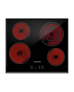 Electric mirrorless surface, 4 ceramic burners, 60*60 cm, black