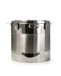 Deep steel food container 25 liters