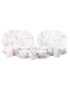 Porcelain Dinner Set 24 Pieces Gray